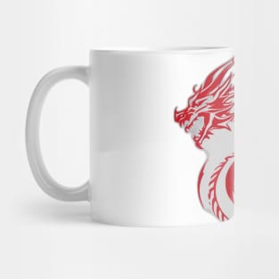 Dragon Red Shadow Silhouette Anime Style Collection No. 448 Mug